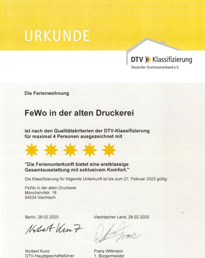 Die Seele Baumeln Lassen In Der Alten Druckerei 菲希塔赫 外观 照片